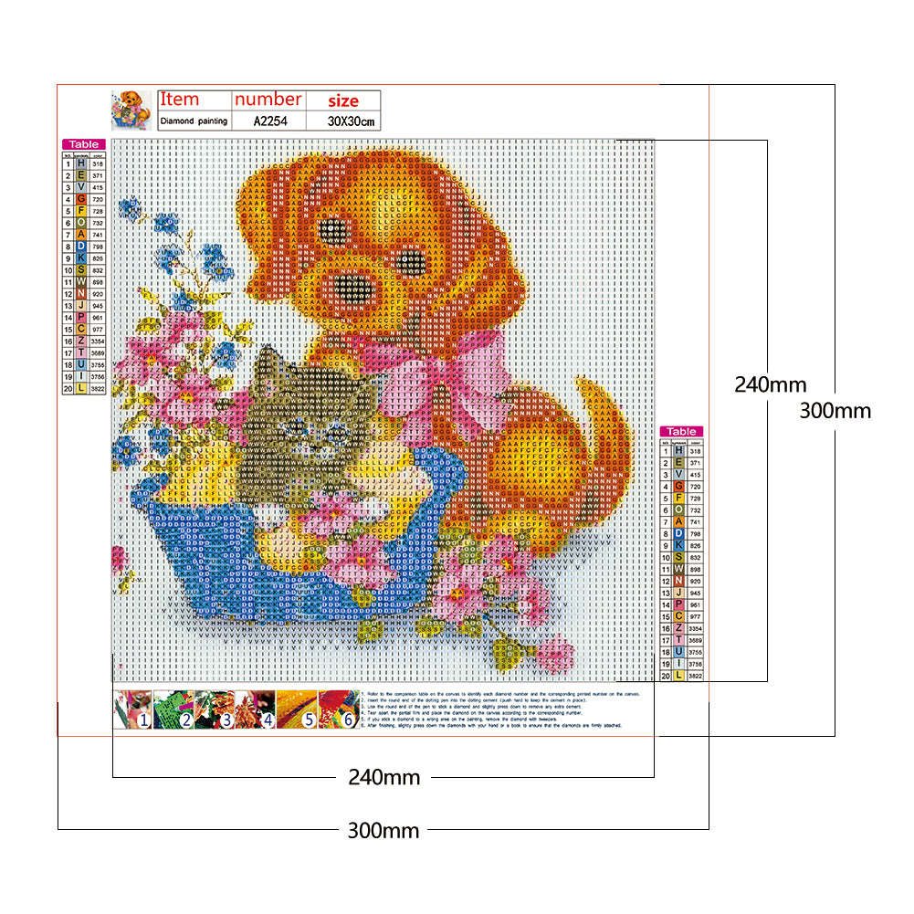 Cat Dog - Full Round Drill Diamond Painting 30*30CM