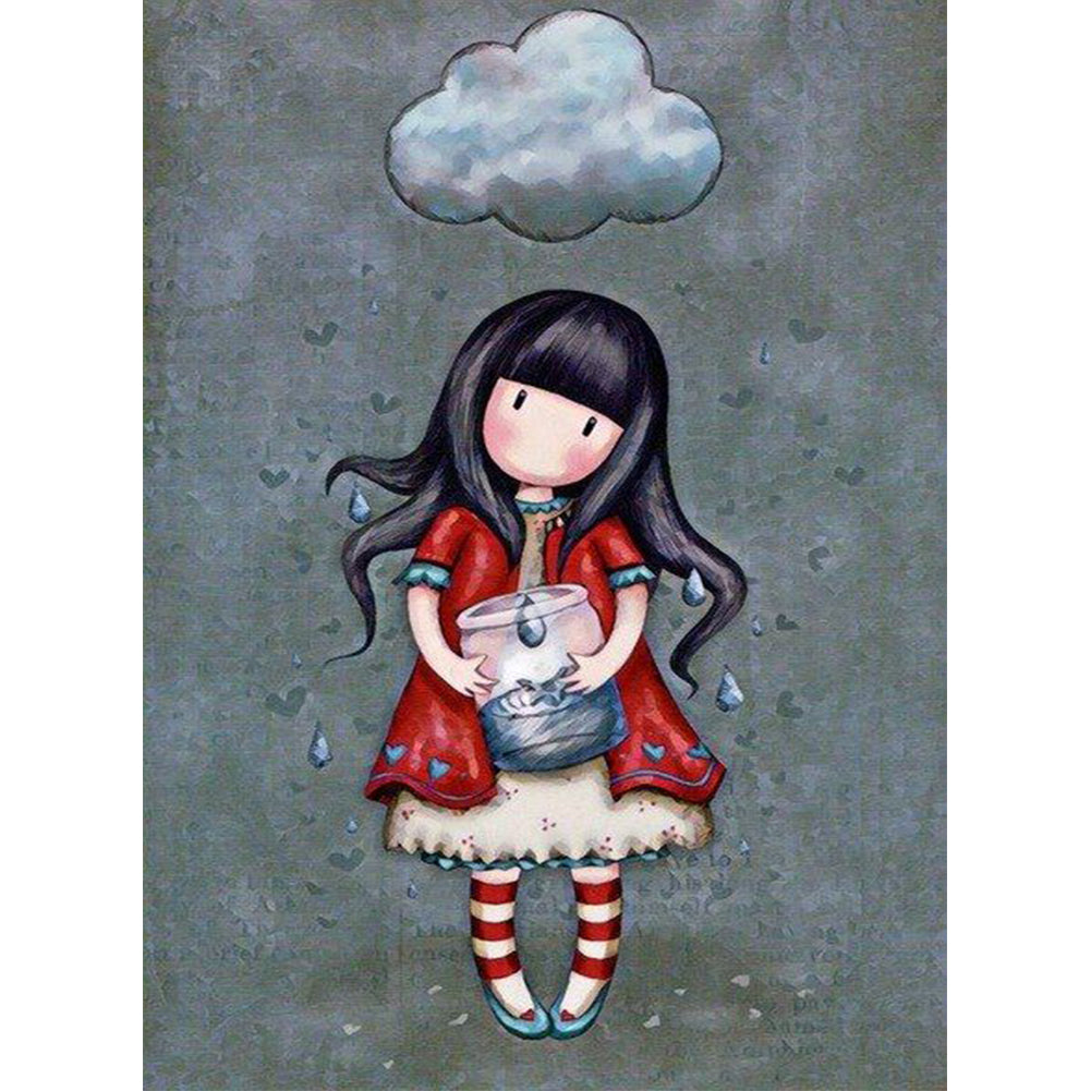 Doll Girl - Full Square Drill Diamond Painting 30*40CM