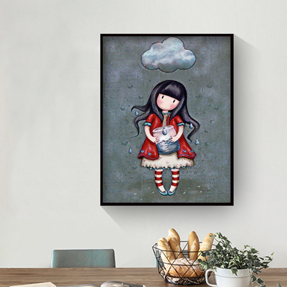 Doll Girl - Full Square Drill Diamond Painting 30*40CM