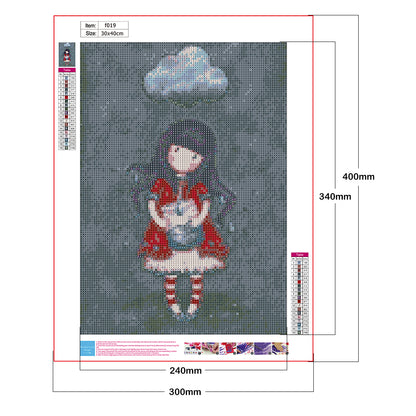 Doll Girl - Full Square Drill Diamond Painting 30*40CM