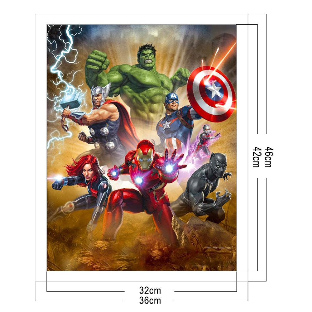 Movie Avengers - 11CT Stamped Cross Stitch 36*46CM