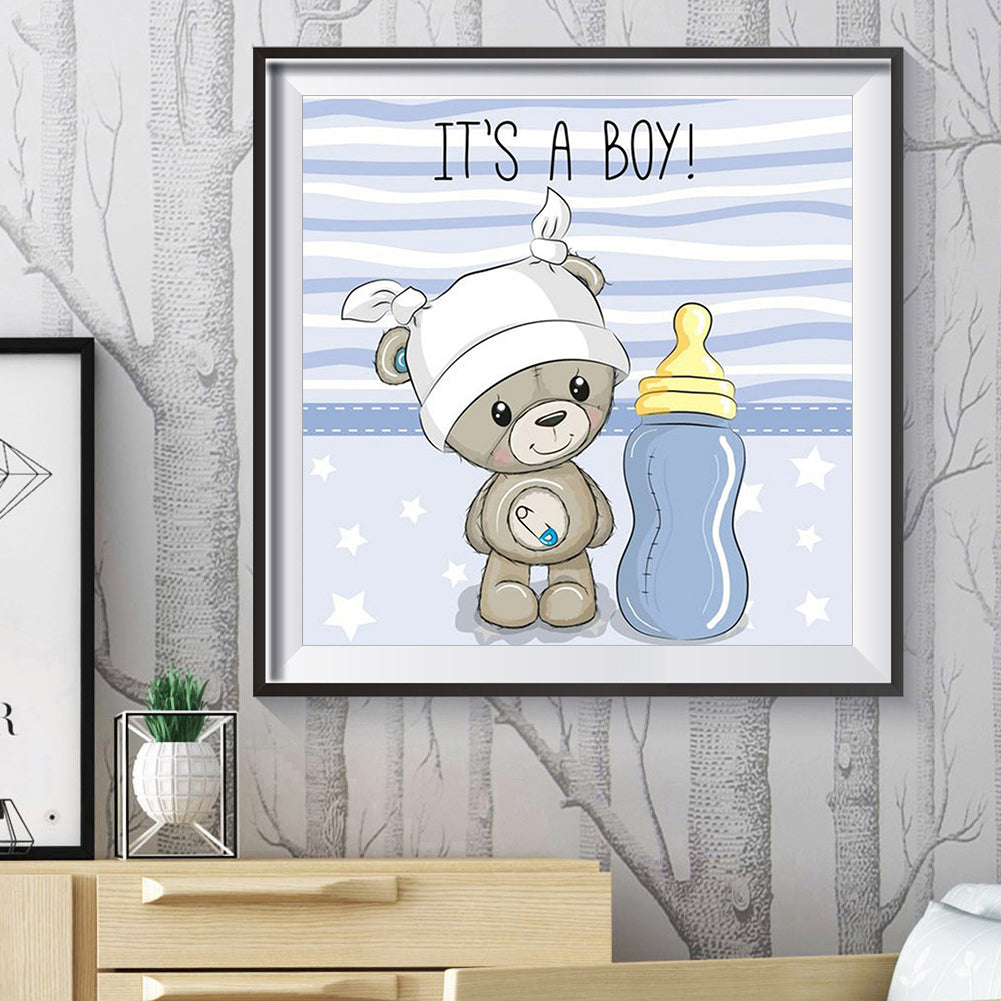 Cartoon Bear - Full Round Drill Diamond Painting 30*30CM