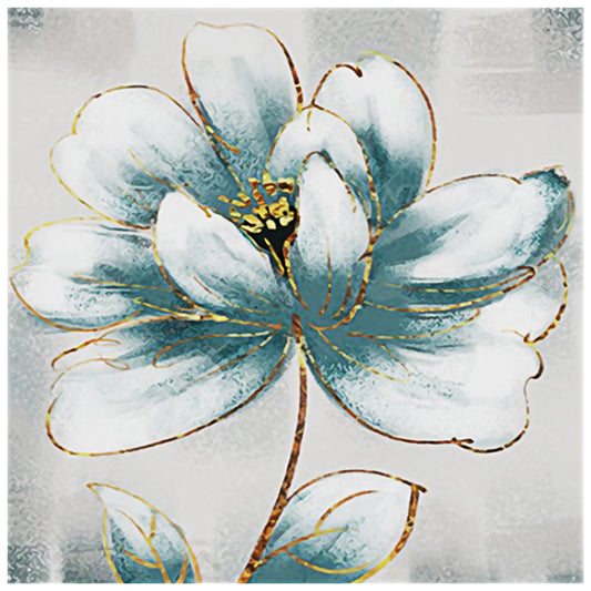 Lotus Flower - Full Round Drill Diamond Painting 30*30CM