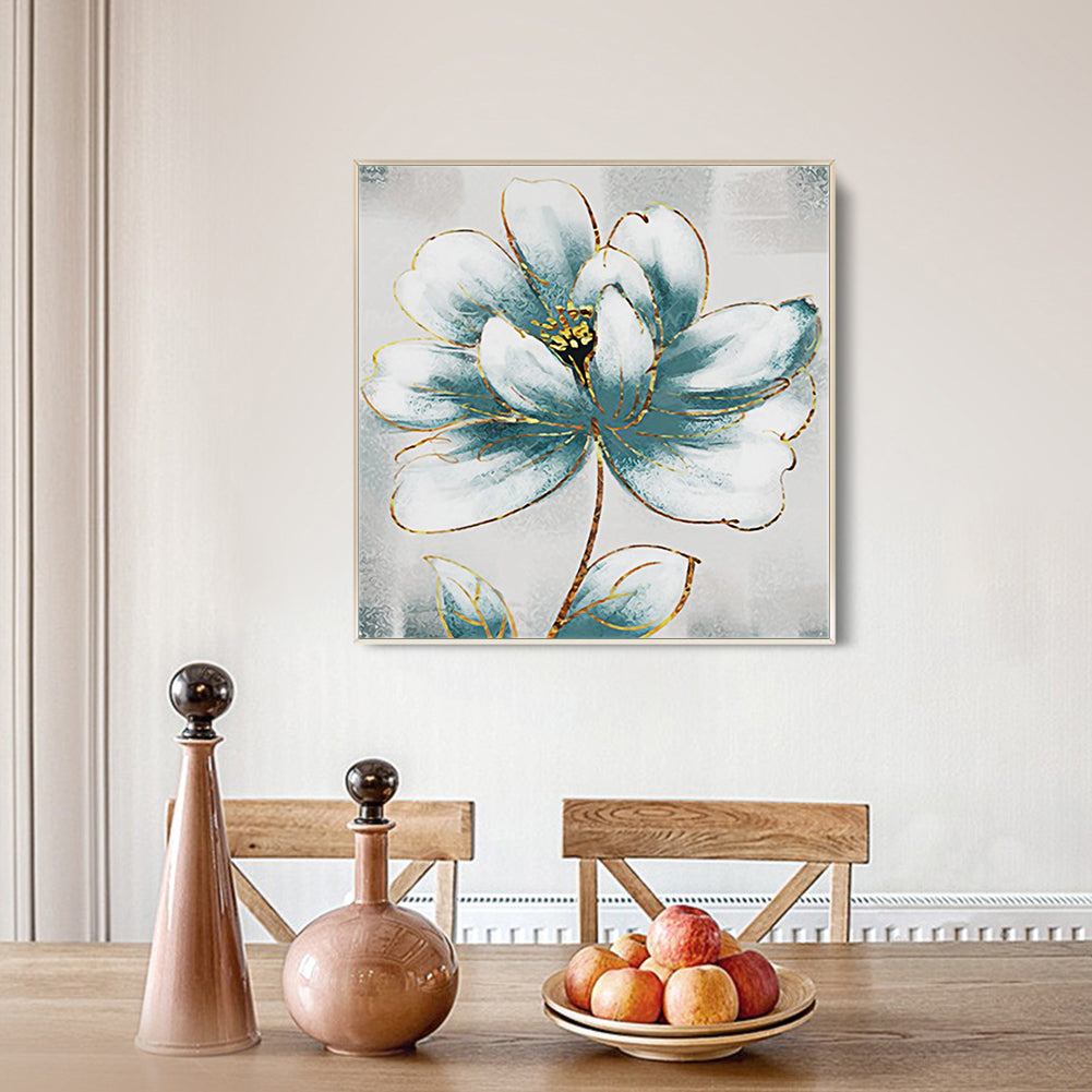 Lotus Flower - Full Round Drill Diamond Painting 30*30CM