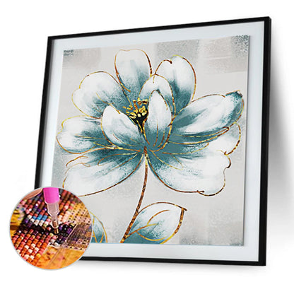 Lotus Flower - Full Round Drill Diamond Painting 30*30CM