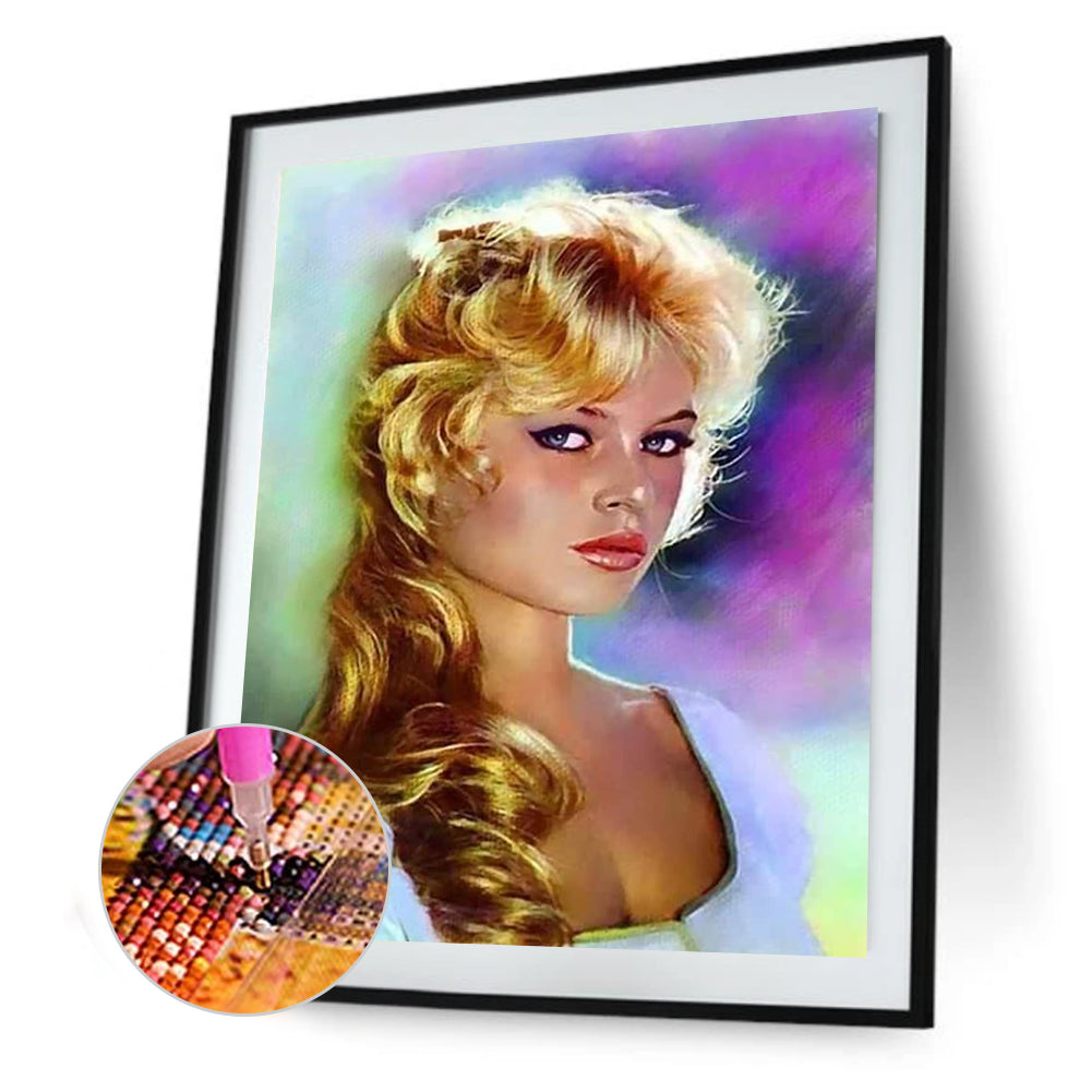 Girl - Full Round Drill Diamond Painting 40*50CM