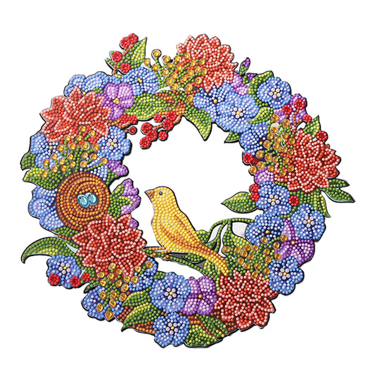 DIY Diamond Painting Wreath Handmade Crafts 5D Rhinestone Drawing Garland