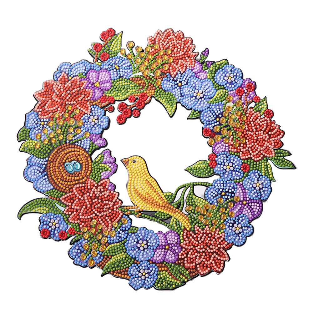 DIY Diamond Painting Wreath Handmade Crafts 5D Rhinestone Drawing Garland