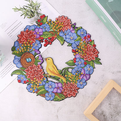 DIY Diamond Painting Wreath Handmade Crafts 5D Rhinestone Drawing Garland