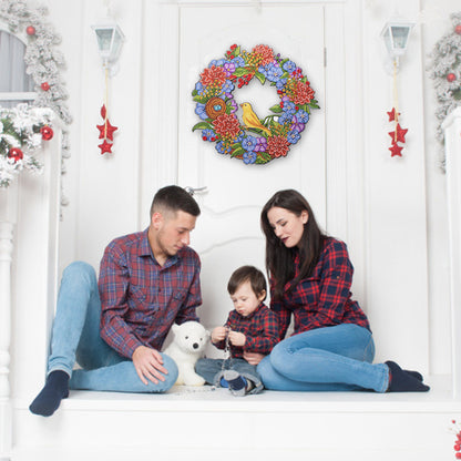 DIY Diamond Painting Wreath Handmade Crafts 5D Rhinestone Drawing Garland