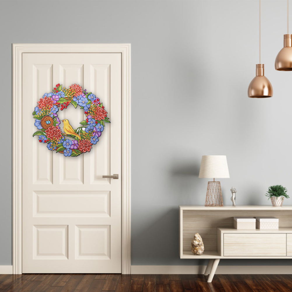 DIY Diamond Painting Wreath Handmade Crafts 5D Rhinestone Drawing Garland