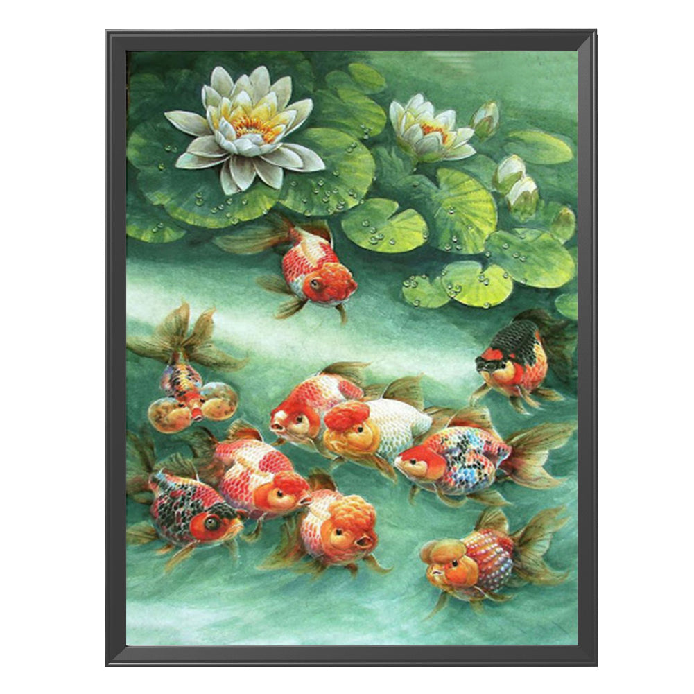 Goldfish - 11CT Stamped Cross Stitch 65*45CM