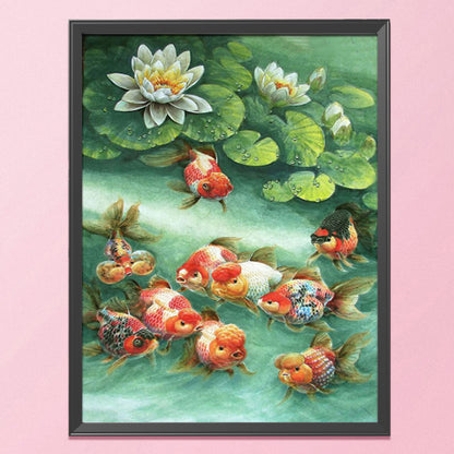 Goldfish - 11CT Stamped Cross Stitch 65*45CM