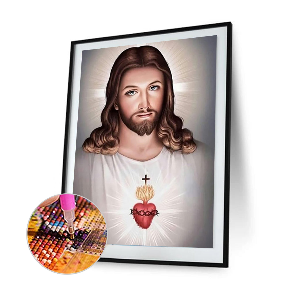Jesus - Full Round Drill Diamond Painting 30*40CM