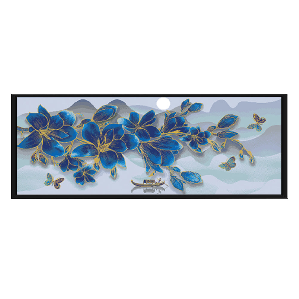Flowers - 11CT Stamped Cross Stitch 80*30CM