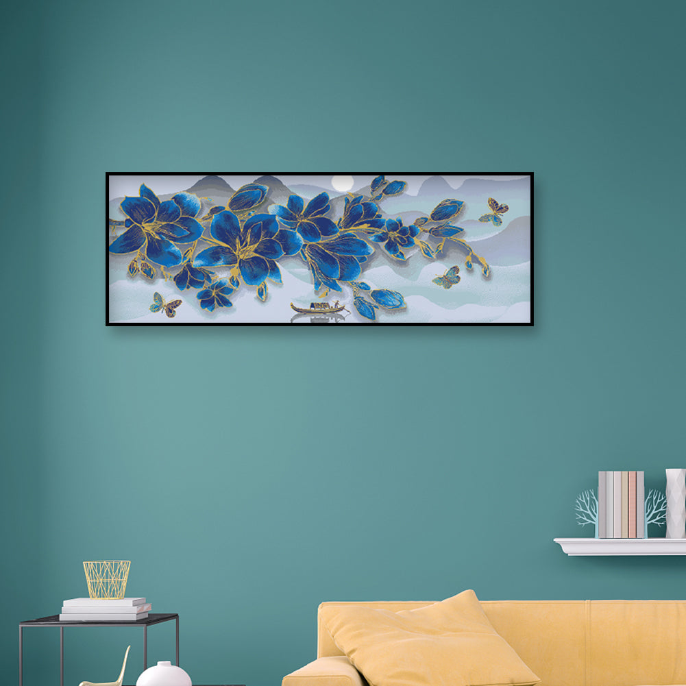 Flowers - 11CT Stamped Cross Stitch 80*30CM