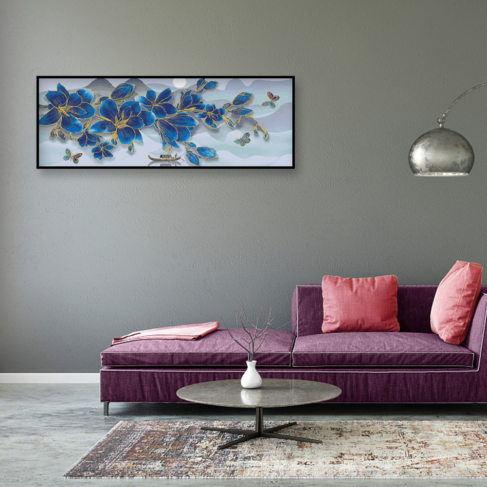 Flowers - 11CT Stamped Cross Stitch 80*30CM