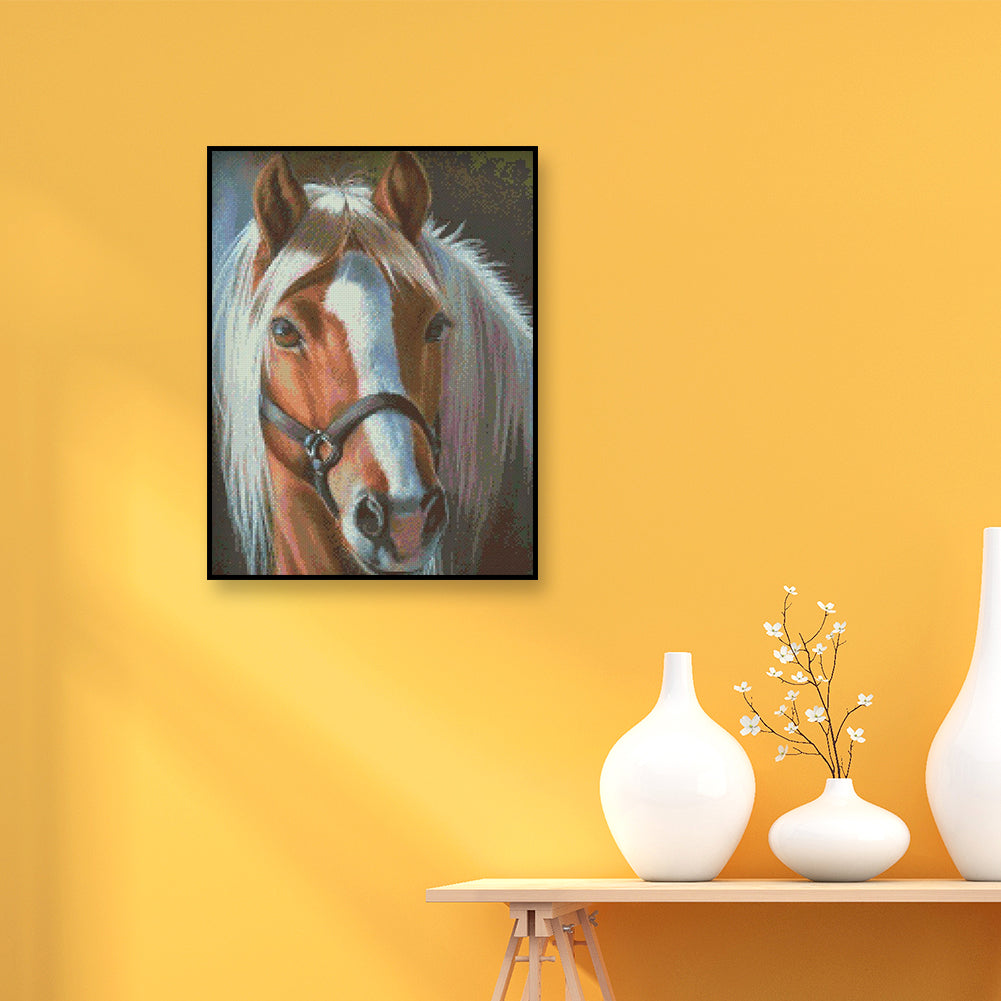 Horse - 11CT Stamped Cross Stitch 30*40CM