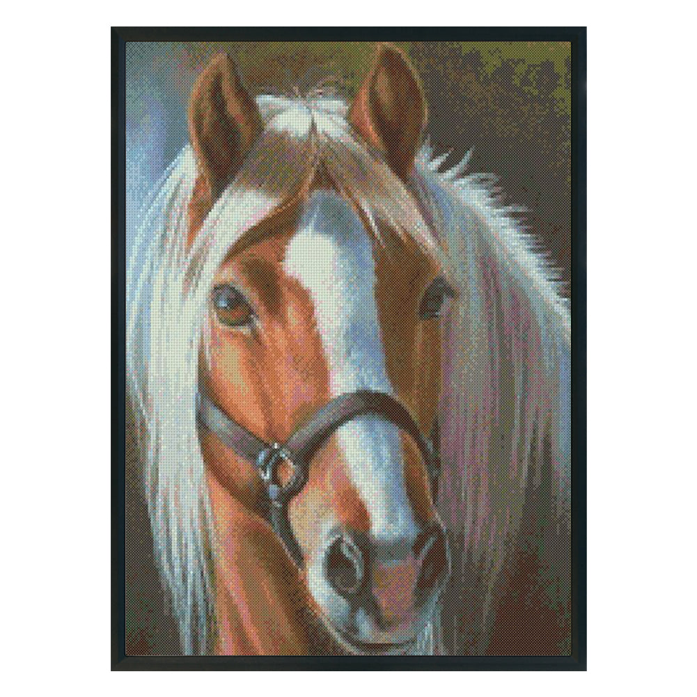 Horse - 11CT Stamped Cross Stitch 30*40CM