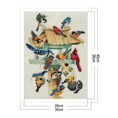 Bird - 11CT Stamped Cross Stitch 30*40CM