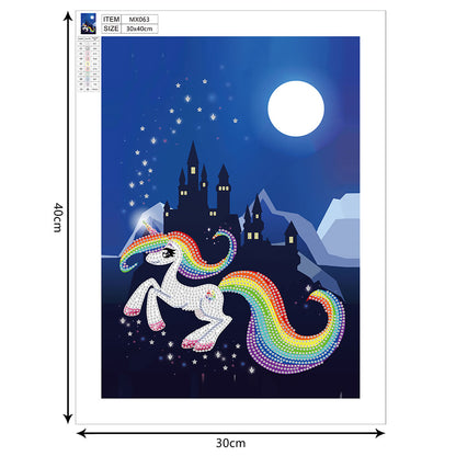 Unicorn - Special Shaped Drill Diamond Paintng 30*40CM