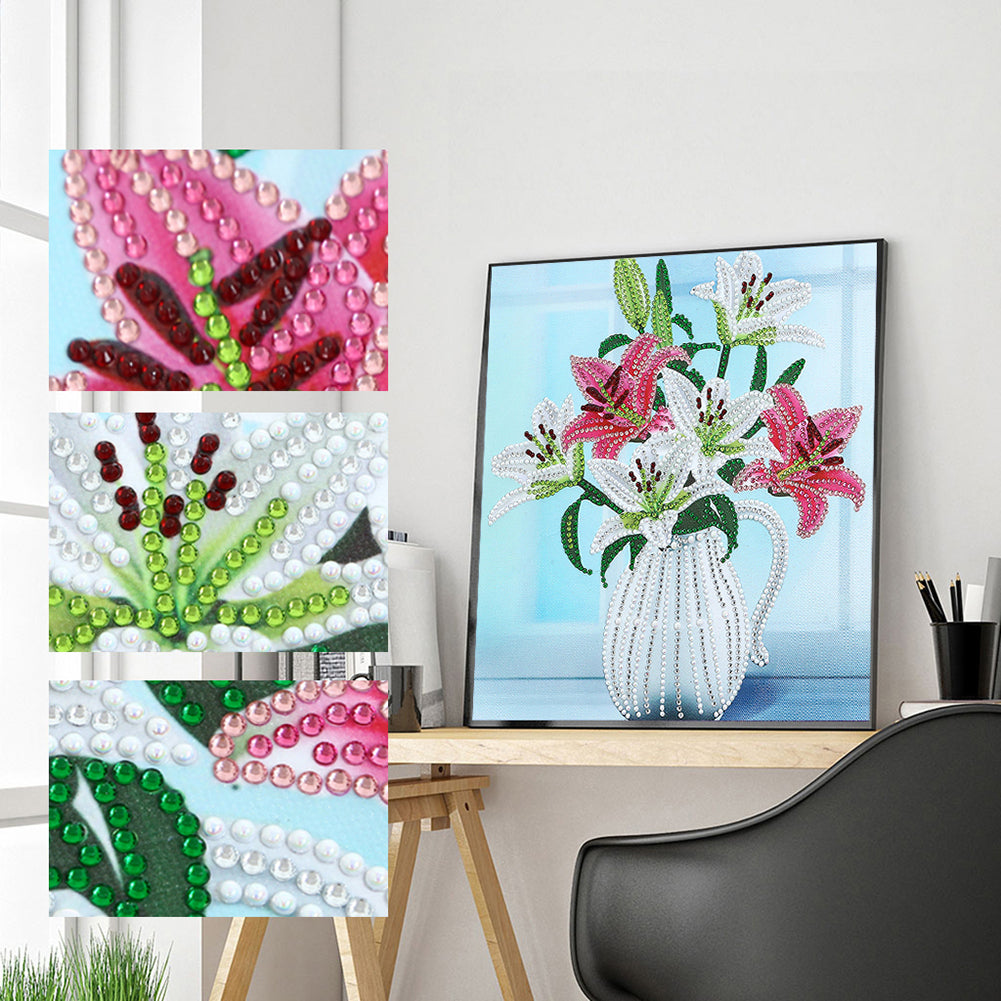 Flower - Special Shaped Drill Diamond Painting 30*30CM