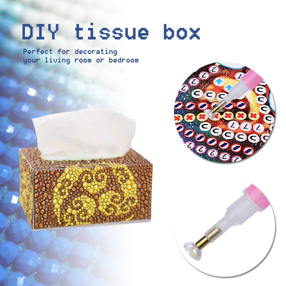 Diamond Painting Tissue Box Handmade Kit Art DIY Mosaic Rhinestone Crafts