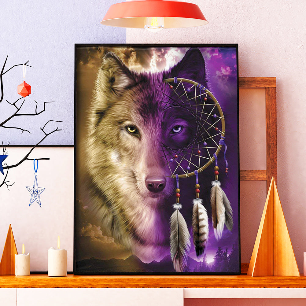 Wolf - 11CT Stamped Cross Stitch 36*46CM