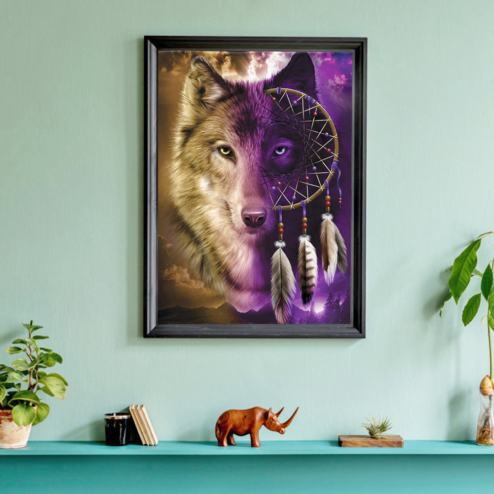 Wolf - 11CT Stamped Cross Stitch 36*46CM