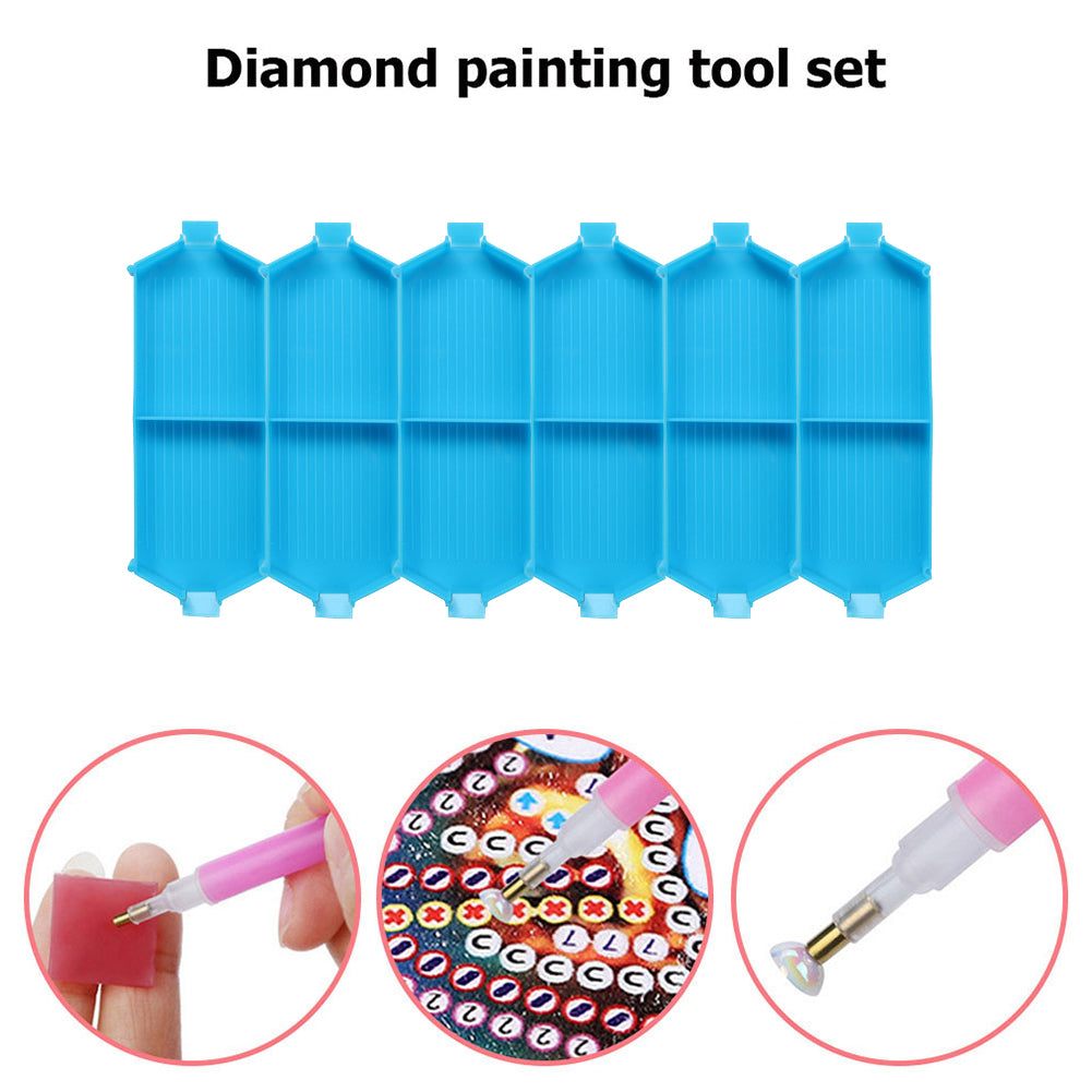 Diamond Painting Bead Sorting Trays Stackable PP Plastic Rhinestone Plate