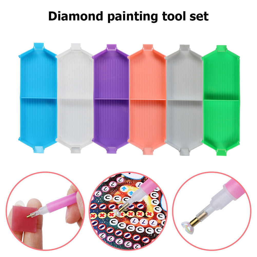 Diamond Painting Bead Sorting Trays Stackable PP Plastic Rhinestone Plate