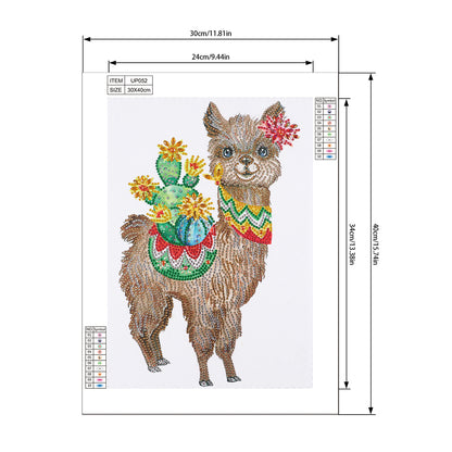 Alpaca - Special Shaped Drill Diamond Painting 30*40CM