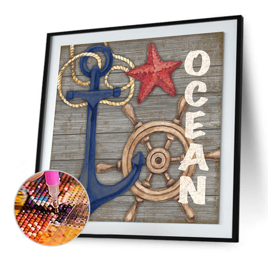 Ocean Breeze - Full Round Drill Diamond Painting 30*30CM