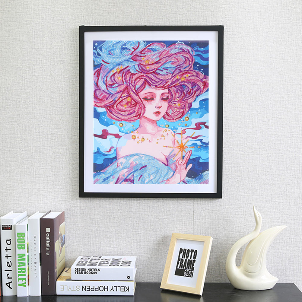 Girl - Special Shaped Drill Diamond Painting 40*30CM