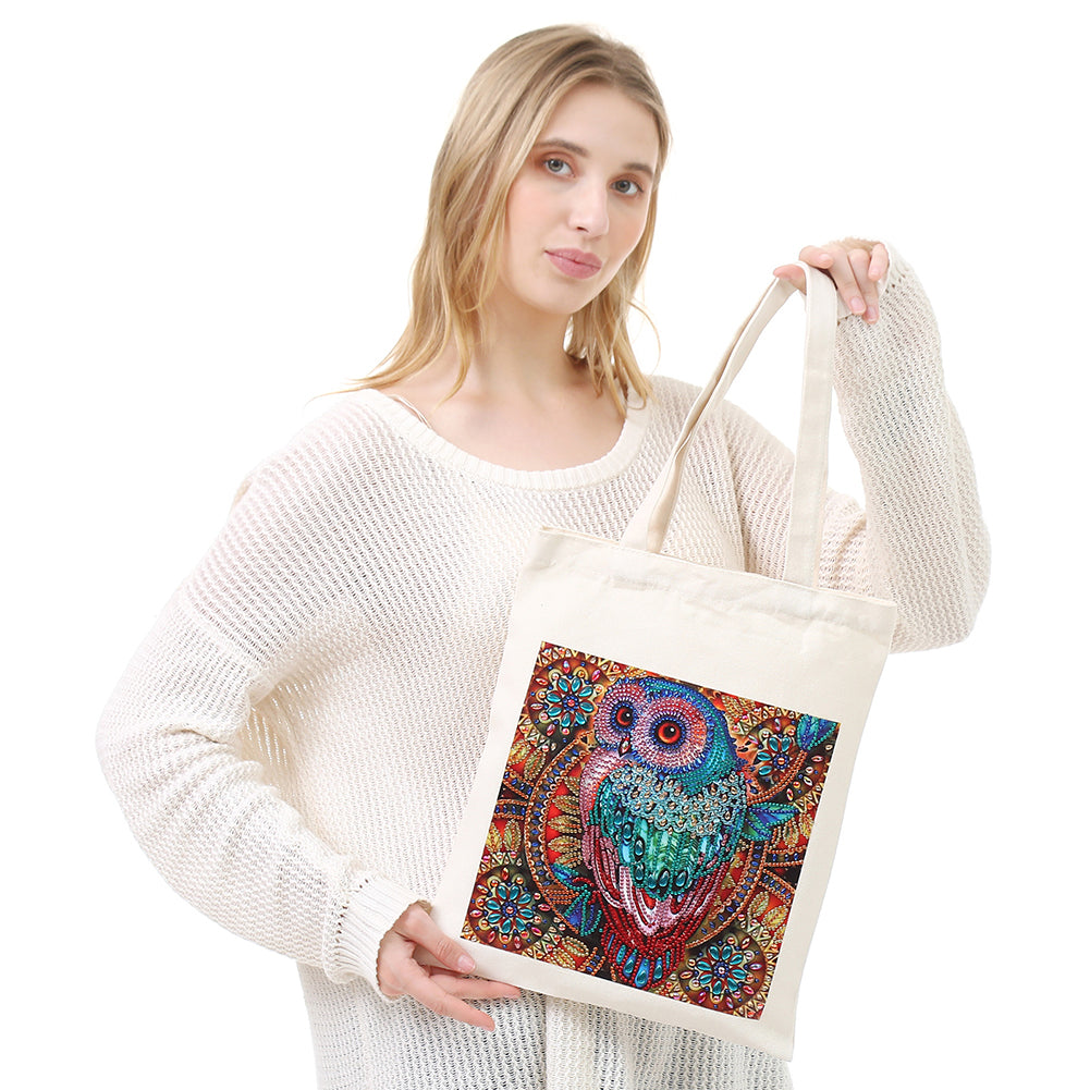 DIY Plant Animal Diamond Painting Shopping Tote Bags Mosaic Kit Art Drawing