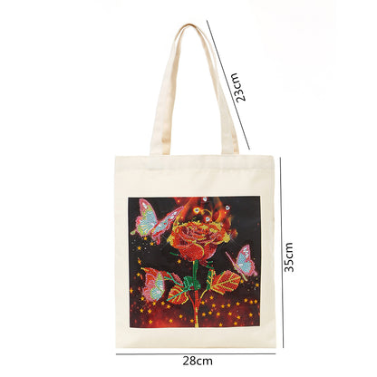 DIY Plant Animal Diamond Painting Shopping Tote Bags Mosaic Kit Art Drawing