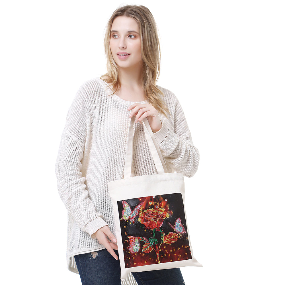 DIY Plant Animal Diamond Painting Shopping Tote Bags Mosaic Kit Art Drawing