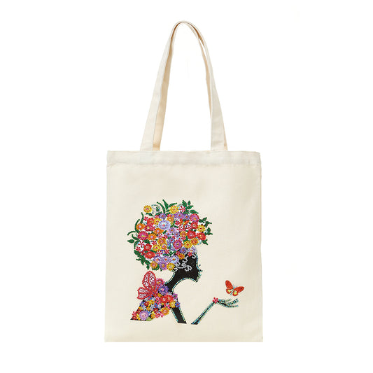 DIY Plant Animal Diamond Painting Shopping Tote Bags Mosaic Kit Art Drawing