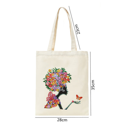 DIY Plant Animal Diamond Painting Shopping Tote Bags Mosaic Kit Art Drawing