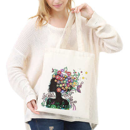 DIY Plant Animal Diamond Painting Shopping Tote Bags Mosaic Kit Art Drawing