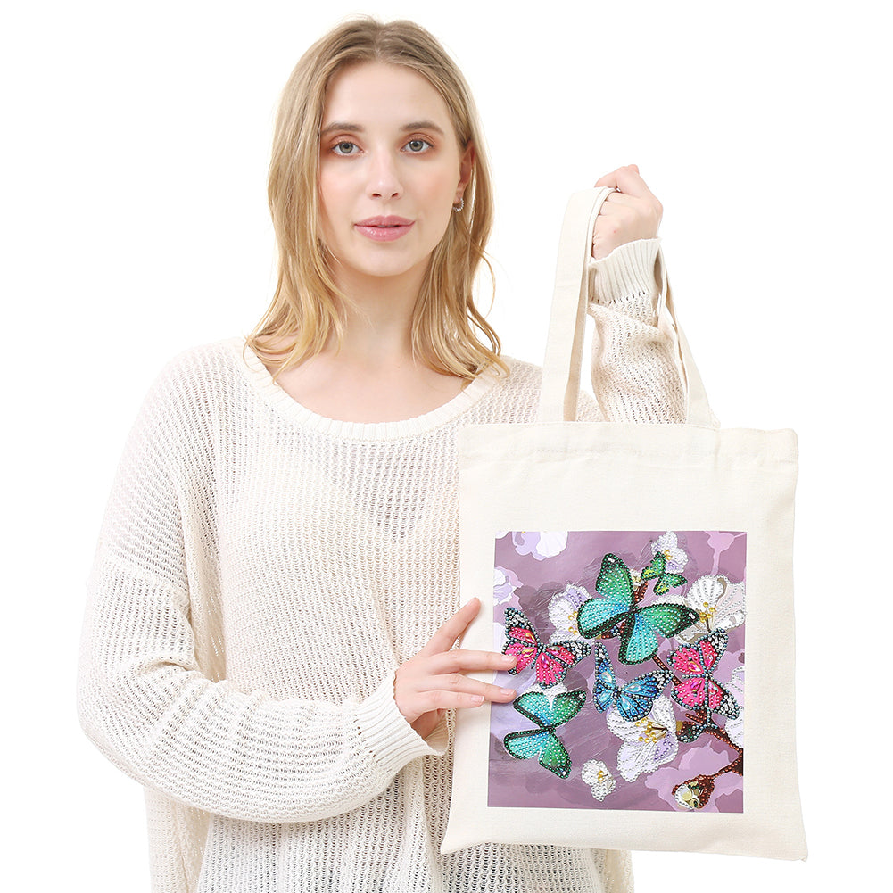 DIY Plant Animal Diamond Painting Shopping Tote Bags Mosaic Kit Art Drawing