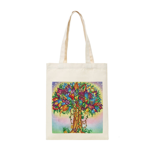 DIY Plant Animal Diamond Painting Shopping Tote Bags Mosaic Kit Art Drawing