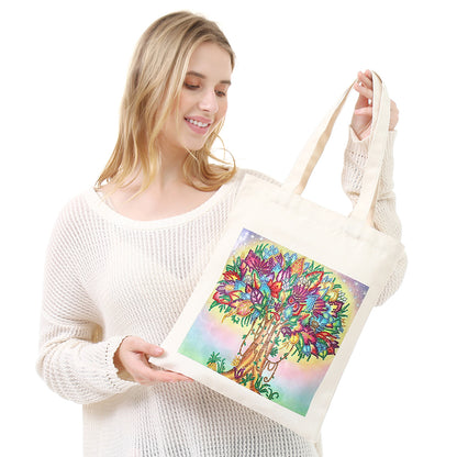 DIY Plant Animal Diamond Painting Shopping Tote Bags Mosaic Kit Art Drawing