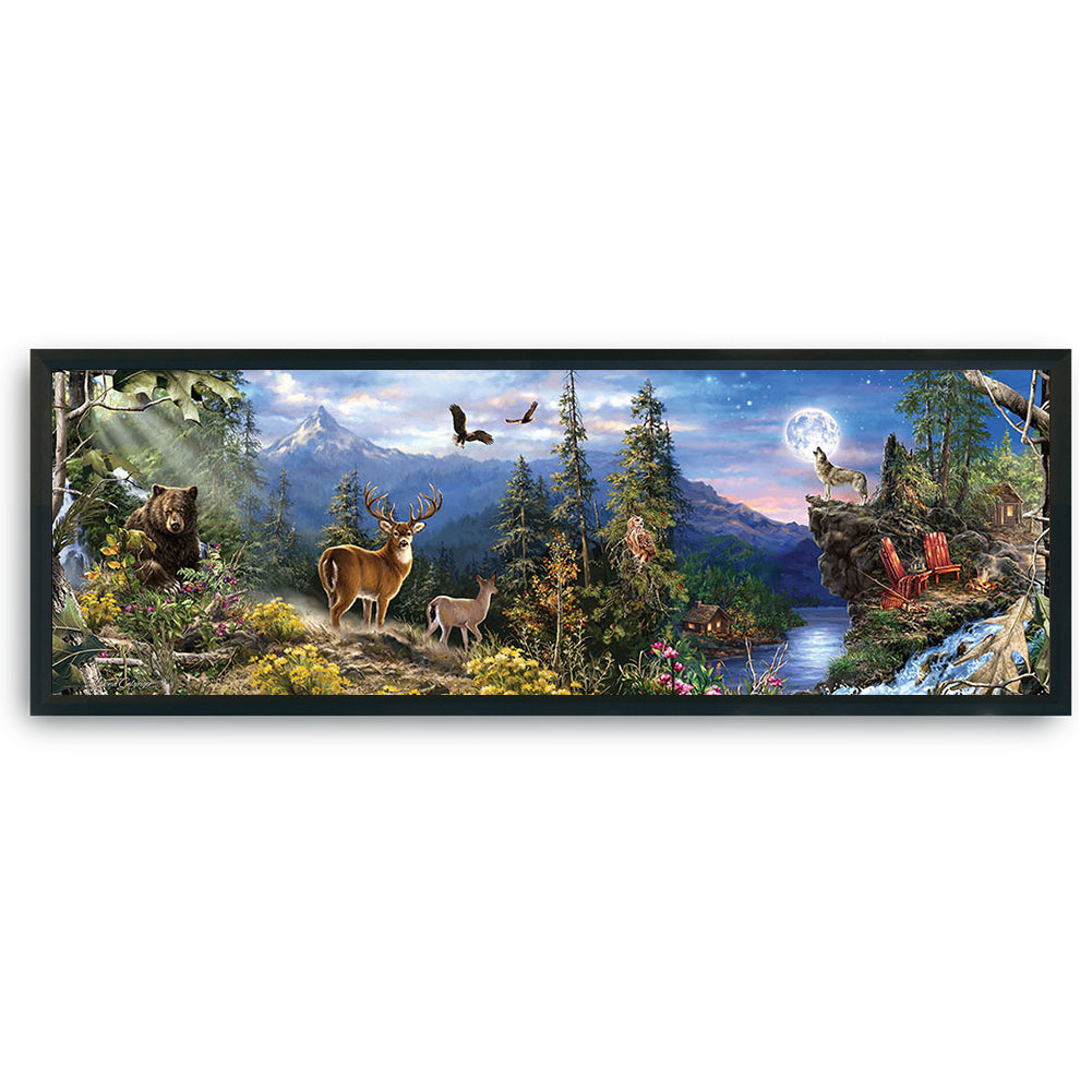 Forest - 11CT Stamped Cross Stitch 90*30CM