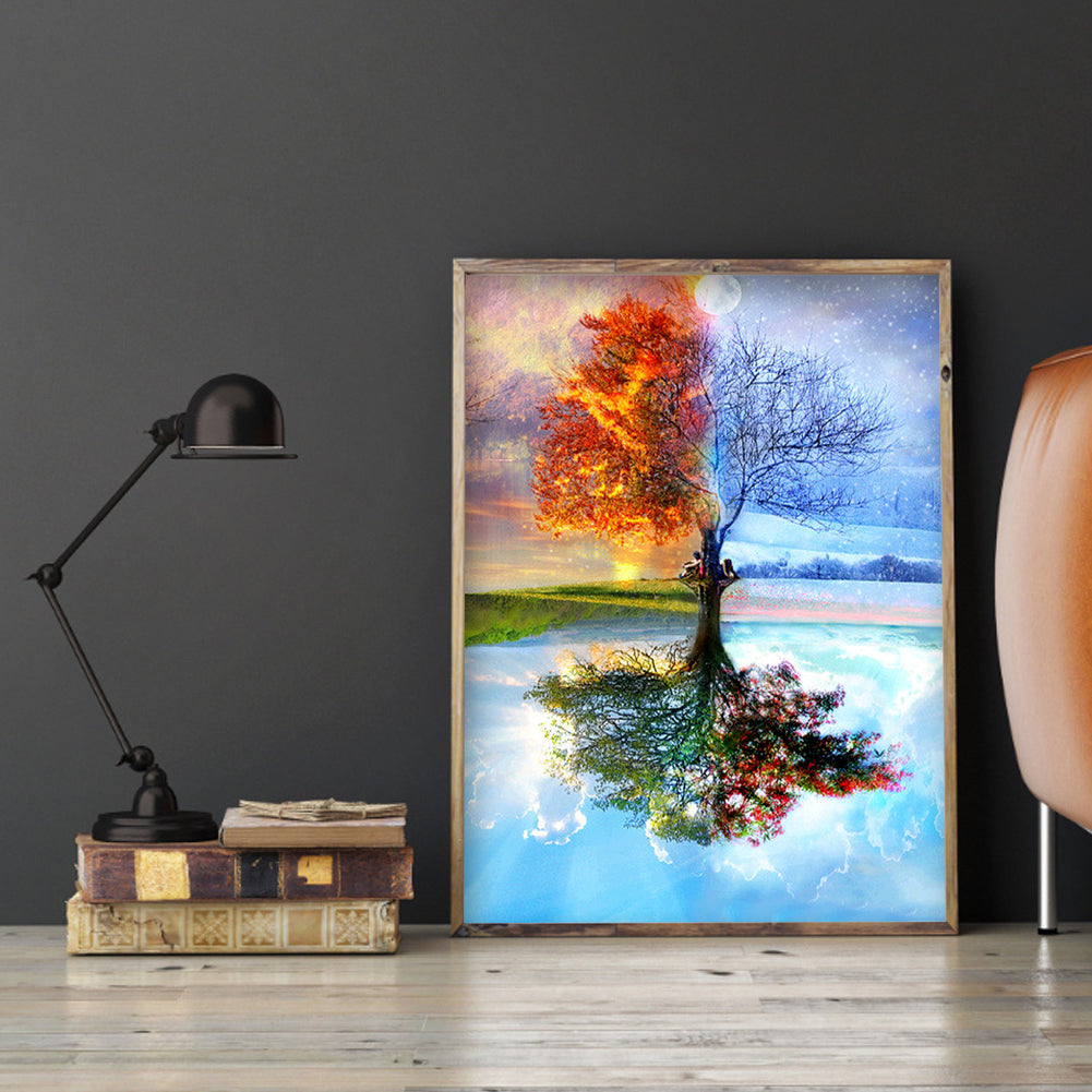 Seasons Tree - Full Square Drill Diamond Painting 35*45CM