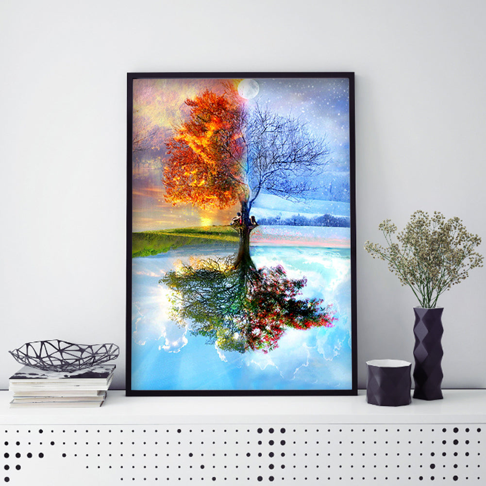 Seasons Tree - Full Square Drill Diamond Painting 35*45CM