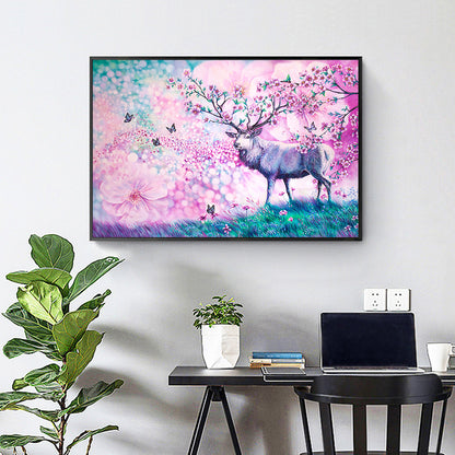 Deer - Full Round Drill Diamond Painting 30*40CM