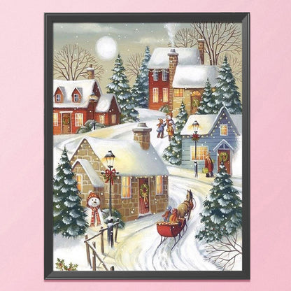 Snow - 11CT Stamped Cross Stitch 50*40CM