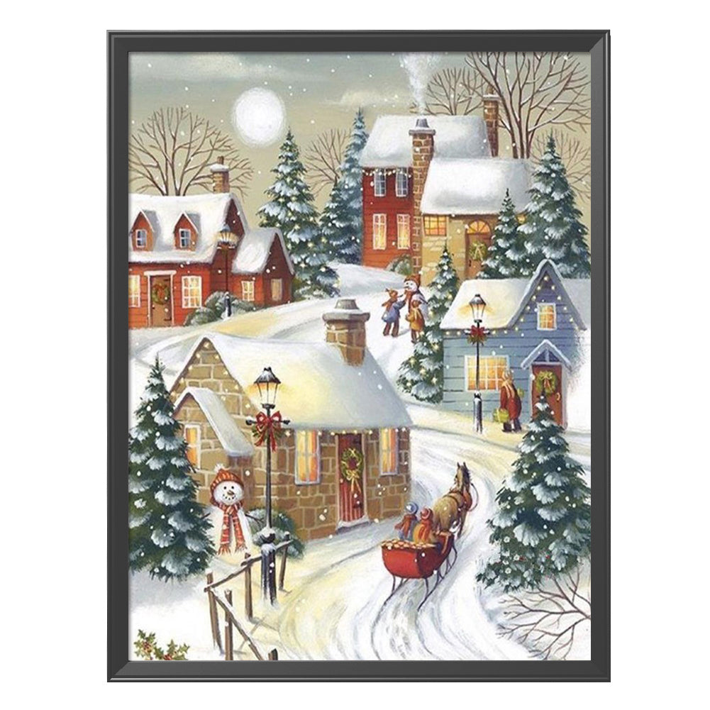 Snow - 11CT Stamped Cross Stitch 50*40CM