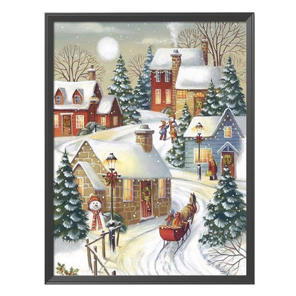 Snow - 11CT Stamped Cross Stitch 50*40CM